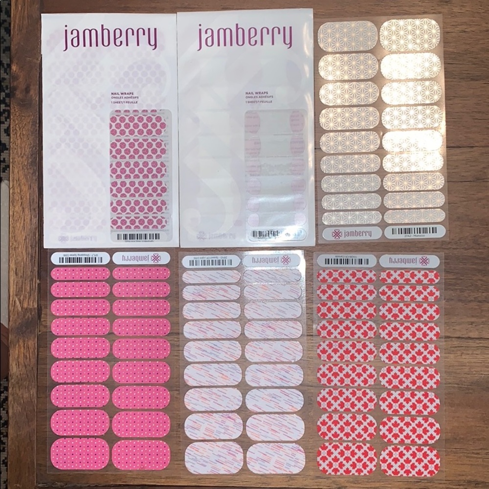 Jam berry Nail Wraps: 6 full sets